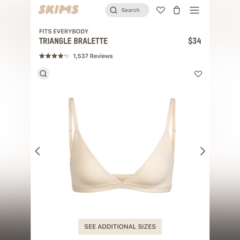 SKIMS Fits Everyone TRIANGLE BRALETTE - Picture 5 of 5